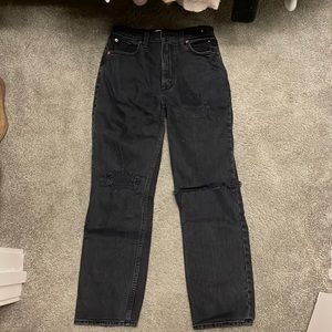 Abercrombie The 90s Straight Ultra High Rise